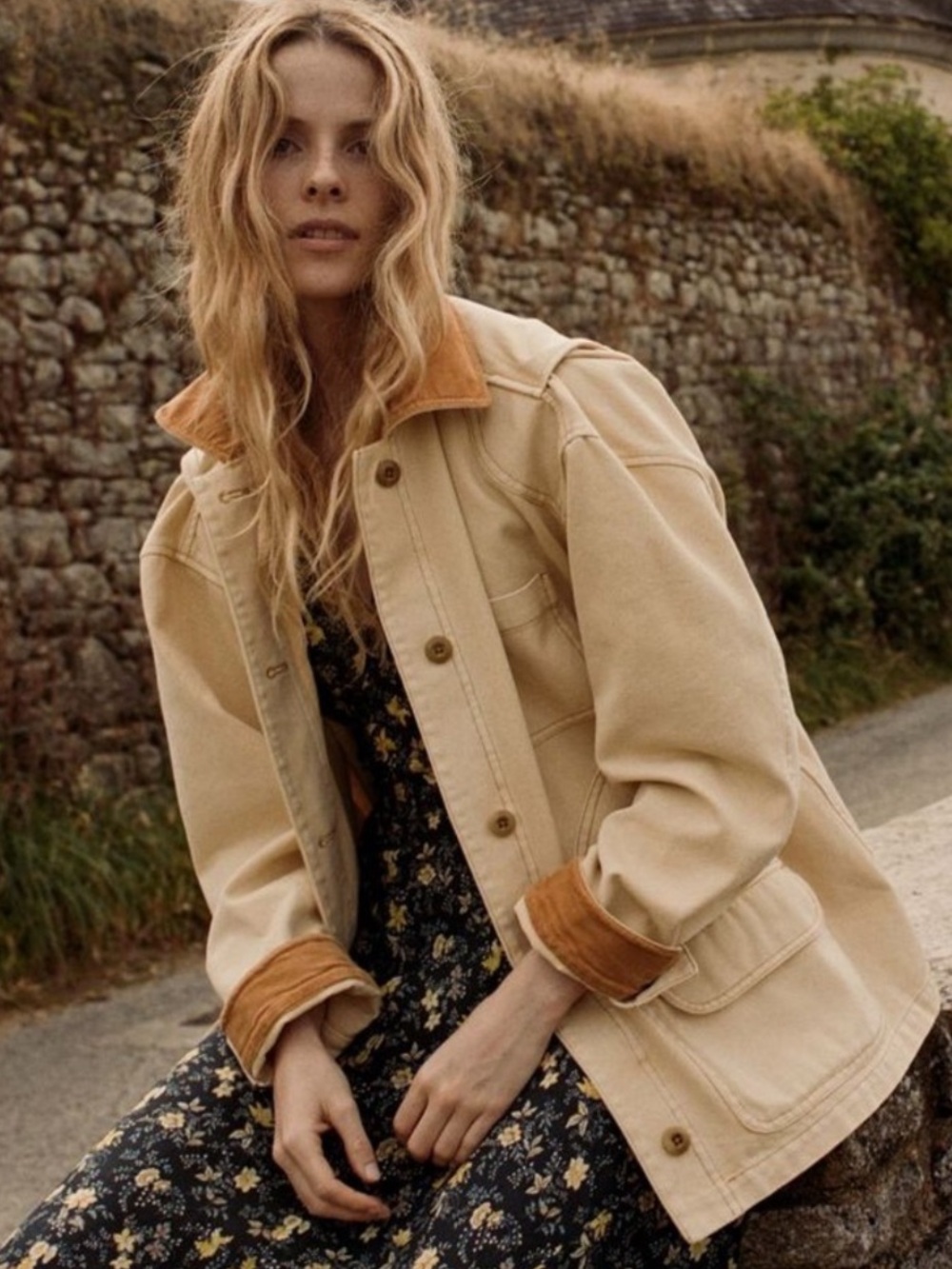 Doen Pascual Barn Jacket in Straw
